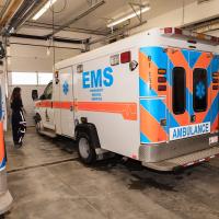 An ambulance in the Yukon.