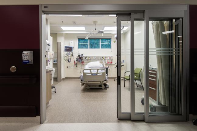 An intensive care unit at Whitehorse General Hospital.